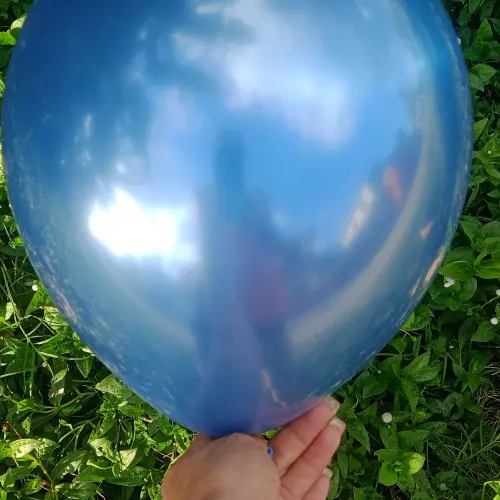 Globo cromado Azul fuerte de 12"'s photo #1
