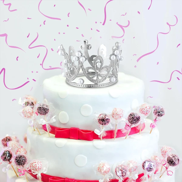 Topper de Mini Corona Plateada's foto | Dádiva |  BizneCubano