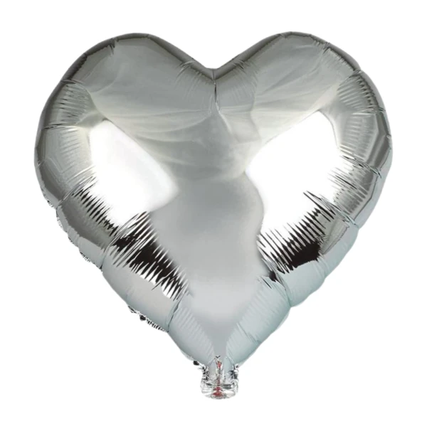 Globo de corazón Plateado's foto | Dádiva |  BizneCubano