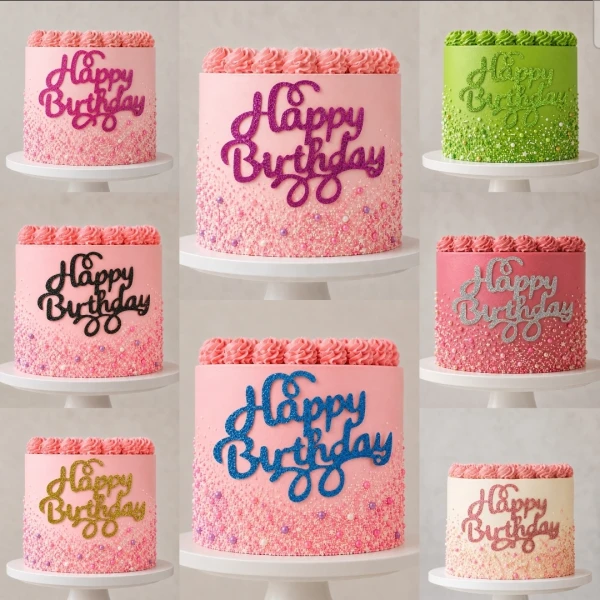 Topper Happy Birthday de Brillo's foto | Dádiva |  BizneCubano
