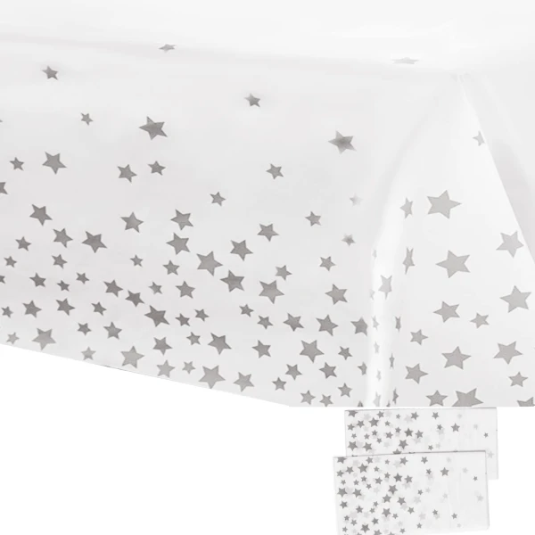 Mantel cromado Blanco con estrellas plateadas's foto | Dádiva |  BizneCubano