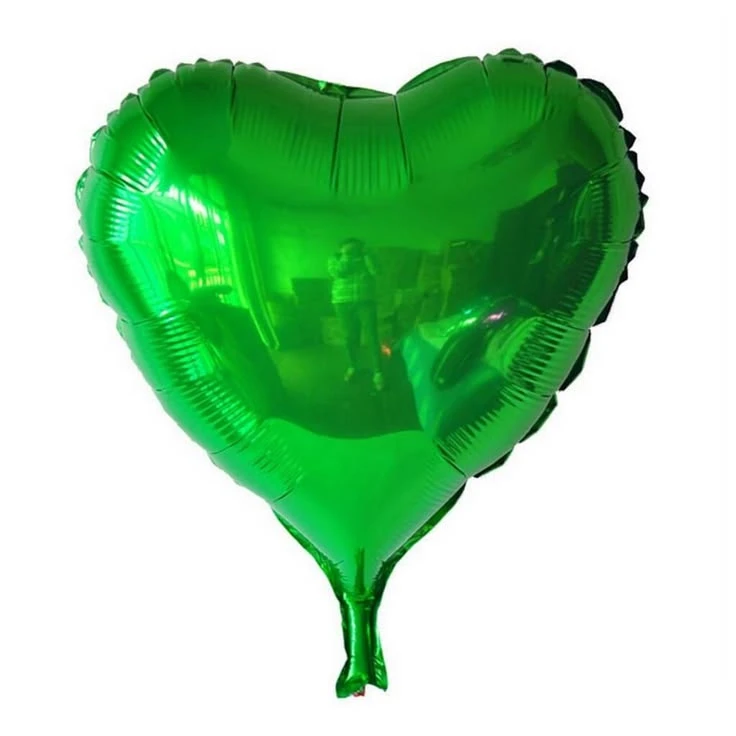 Globo de corazón Verde's foto | Dádiva |  BizneCubano