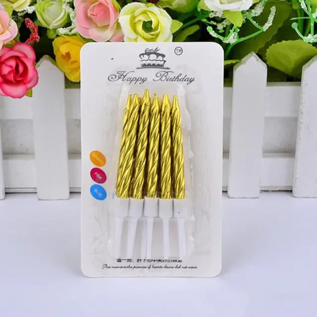 Conjunto de 10 velas de cera Doradas's foto | Dádiva |  BizneCubano