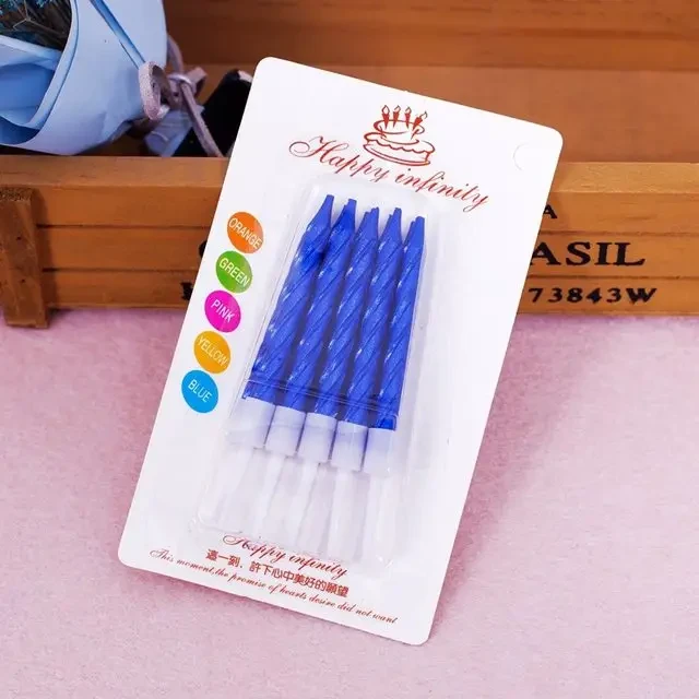 Conjunto de 10 velas de cera Azul's foto | Dádiva |  BizneCubano