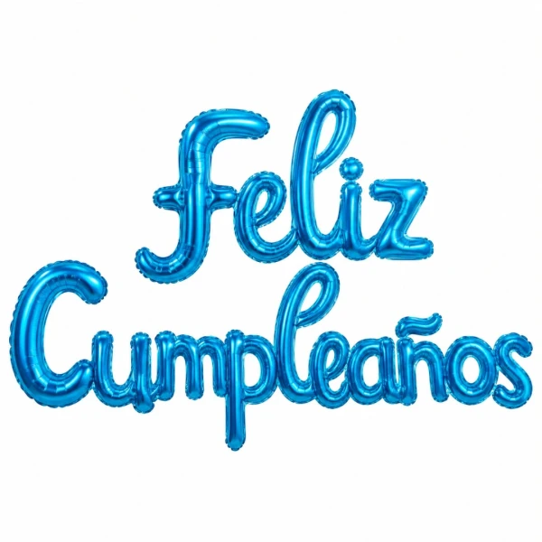 Feliz cumpleaños inflable azul fuerte M2's foto | Dádiva |  BizneCubano