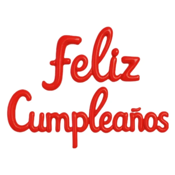 Feliz cumpleaños inflable Rojo's foto | Dádiva |  BizneCubano