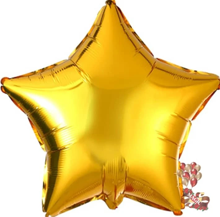 Globos Metálicos de Estrellas Dorado's foto | Dádiva |  BizneCubano