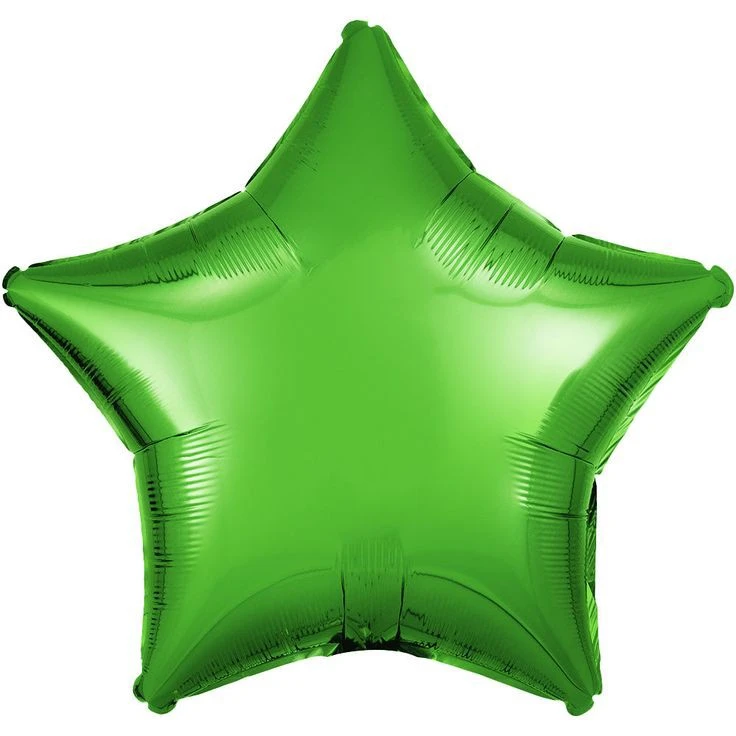 Globos Metálicos de Estrellas Verde's foto | Dádiva |  BizneCubano