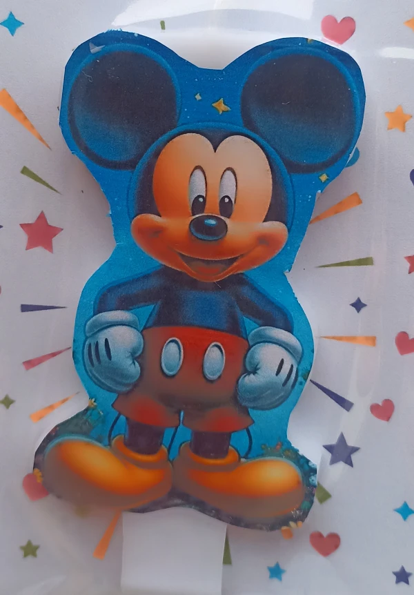 Vela de cera de Micky Mouse's foto | Dádiva |  BizneCubano