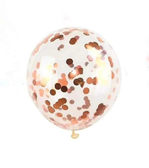 Globo Conffeti Rosa Oro's foto | Dádiva |  BizneCubano