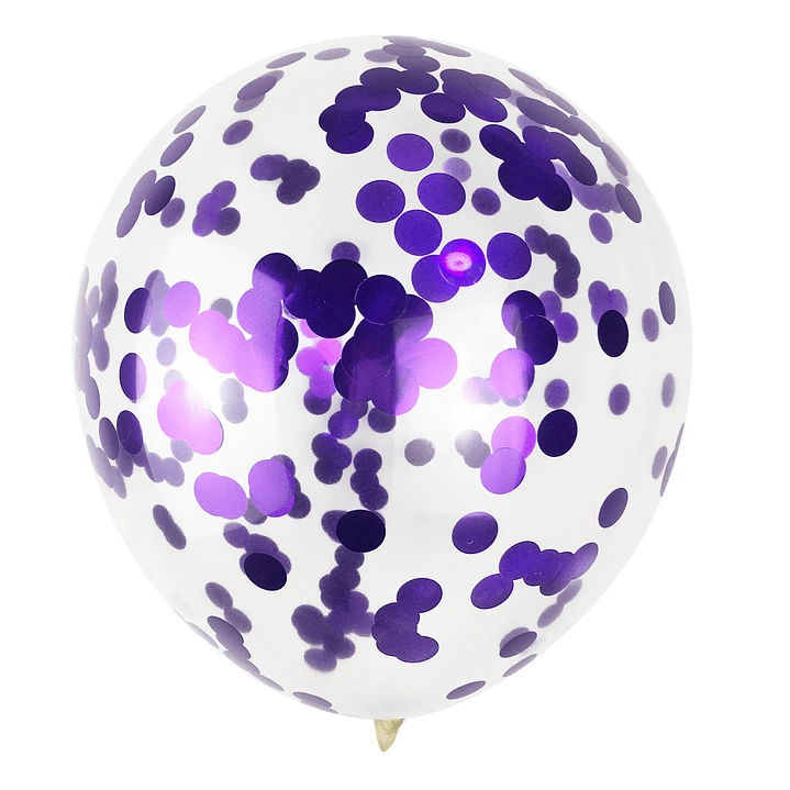 Globo Conffeti Morado's foto | Dádiva |  BizneCubano