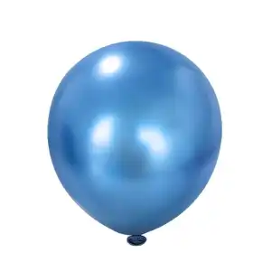 Globo cromado Azul fuerte de 12" miniatura 1