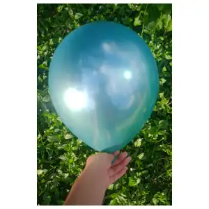 Globo cromado Verde de 12" miniatura 2